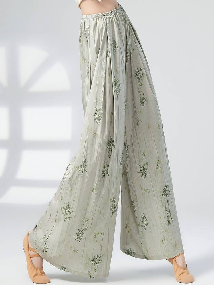 Shangmai Chinese dance pants classical dance -shaped dress female professional elegant wide leg pants modern dance clothing practice pants