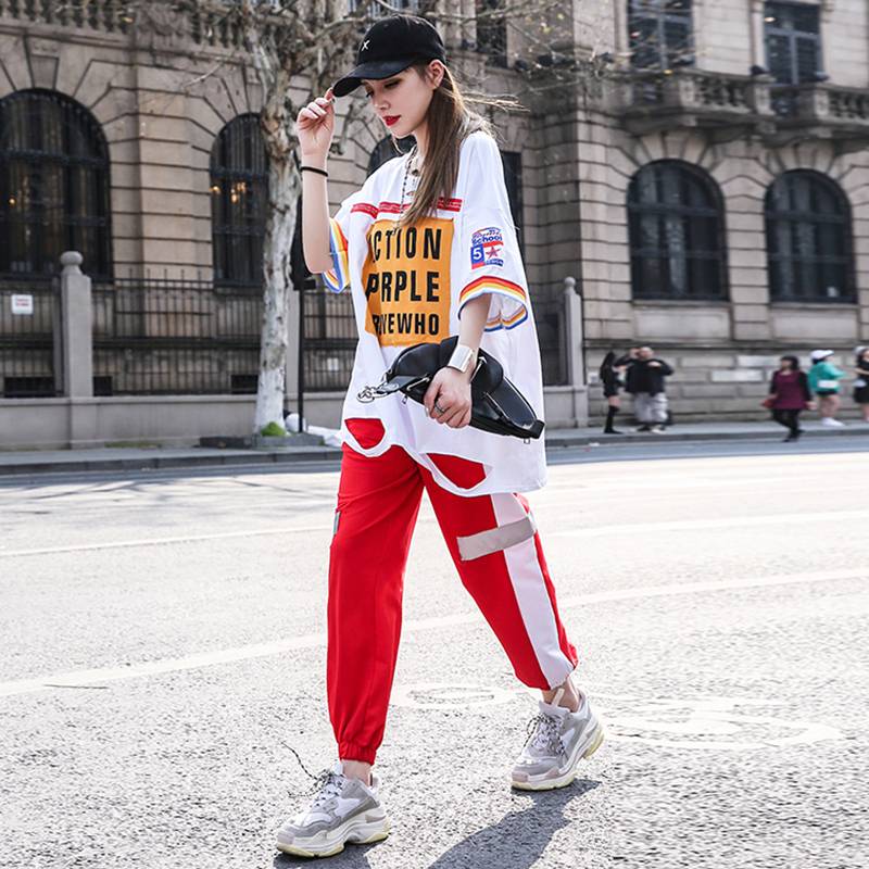 Jazz Dance Clothing Female Adult Plaza Dance Dance Student Dance Hip -Hop Street Pants Modern Dance Performance Service