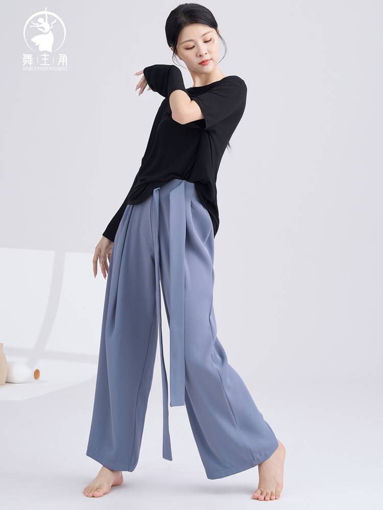Dance main corner Modern dance exercise girl dance birthday often wear long -sleeved sleeve finger top classic dance training suit