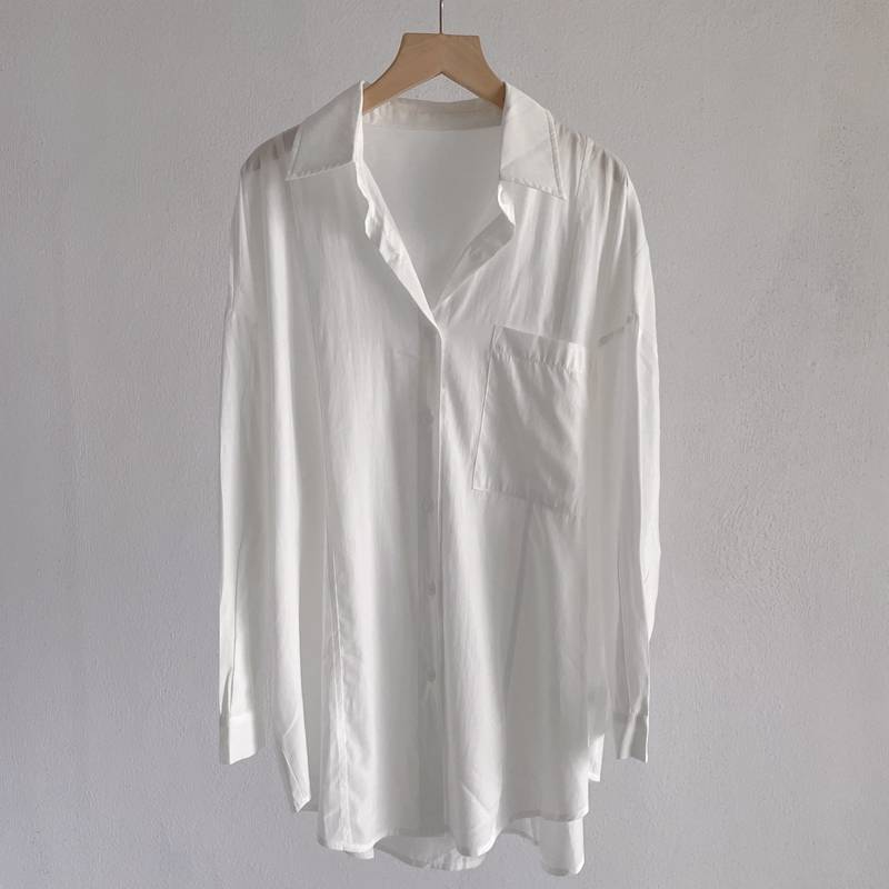 Loose men and women, the same modern dance shirt dance dance service female practicing black and white shirt performance service