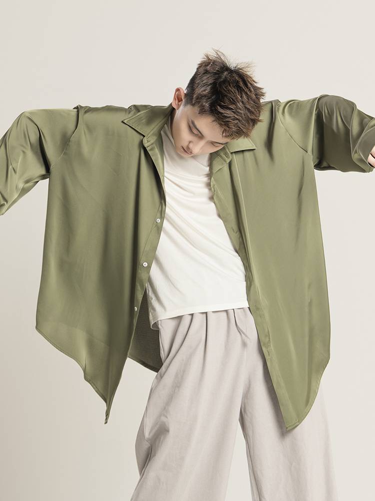 3190 Modern Dance Clothing Men's Shirt Adult Practice Summer Dance Dance Dedication Special Chinese Classical Loose Top
