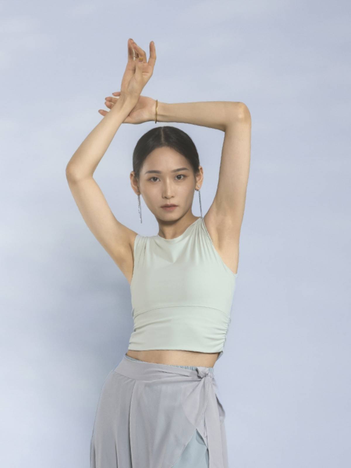 C521 vest and corset motion with modern ballet dance practice clothes wearing classical dance dance top girls