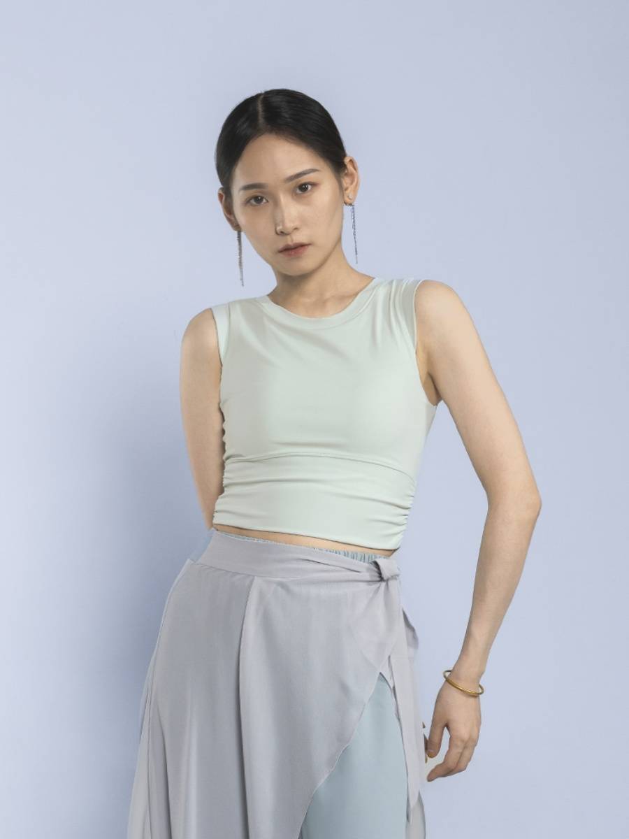 C521 vest and corset motion with modern ballet dance practice clothes wearing classical dance dance top girls