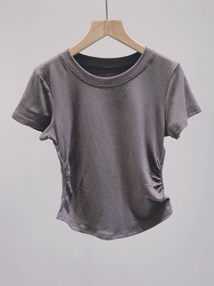 Short dance service female basic round neck short -sleeved classical dance modern dance Chinese dance exercise skills