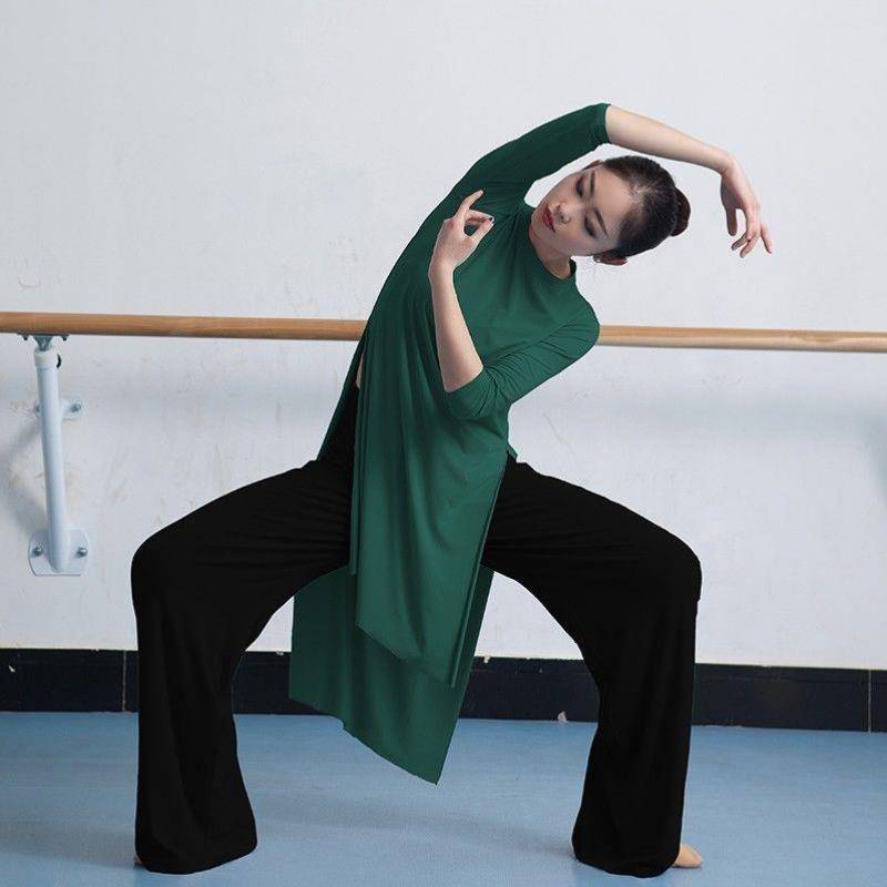 Classical Dance Dance Female Dance Female Dance Series Modern Dance Pants Pants National Dance wide -leg pants adult performance clothing