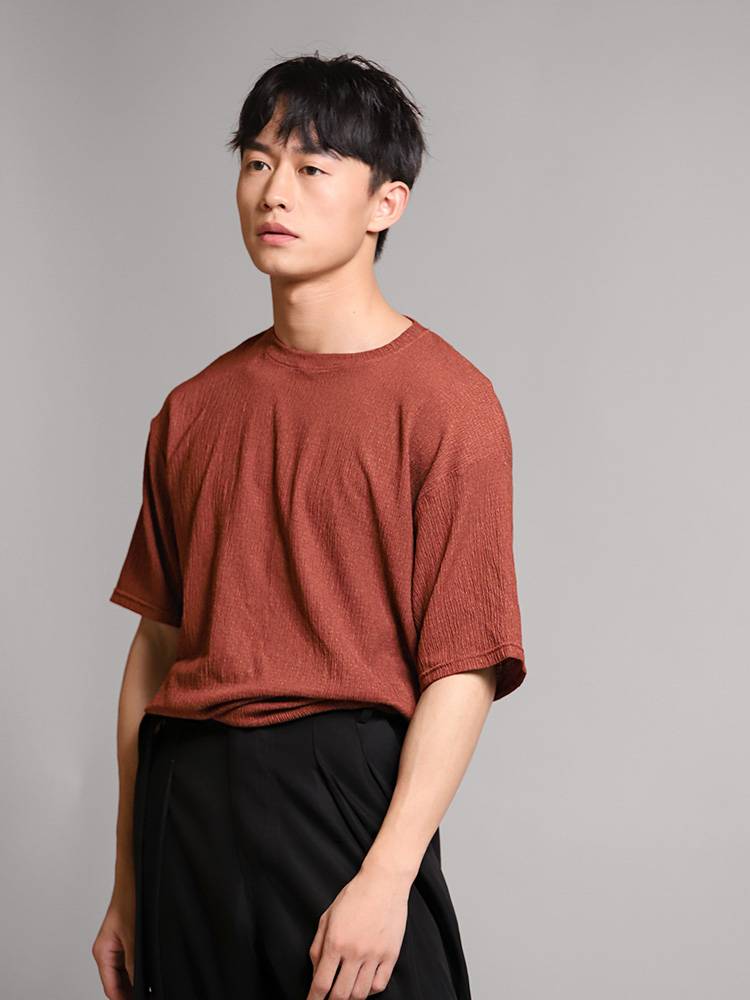 D396 dance service male modern dance exercises short -sleeved loose T -shirt new model Hu Shen staff same