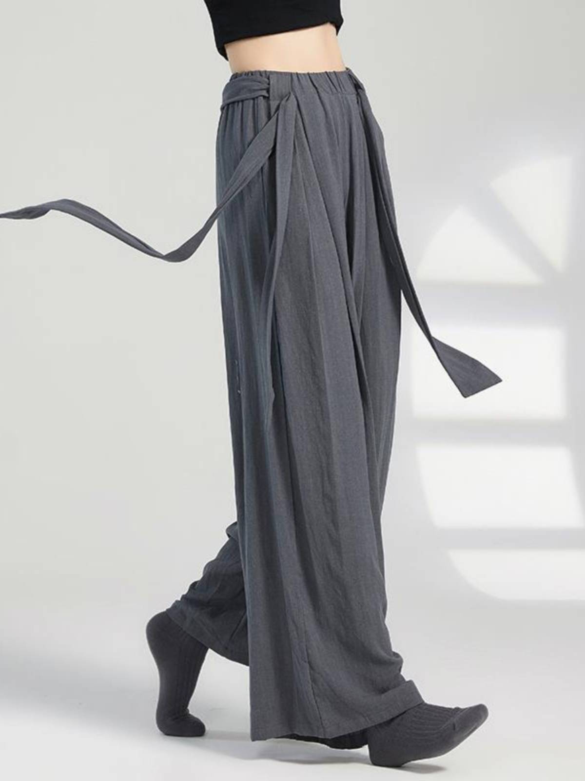 Modern dance pants female loose wide -leg pants classical dance pants Chinese dance exercise performance 2024 new clothing