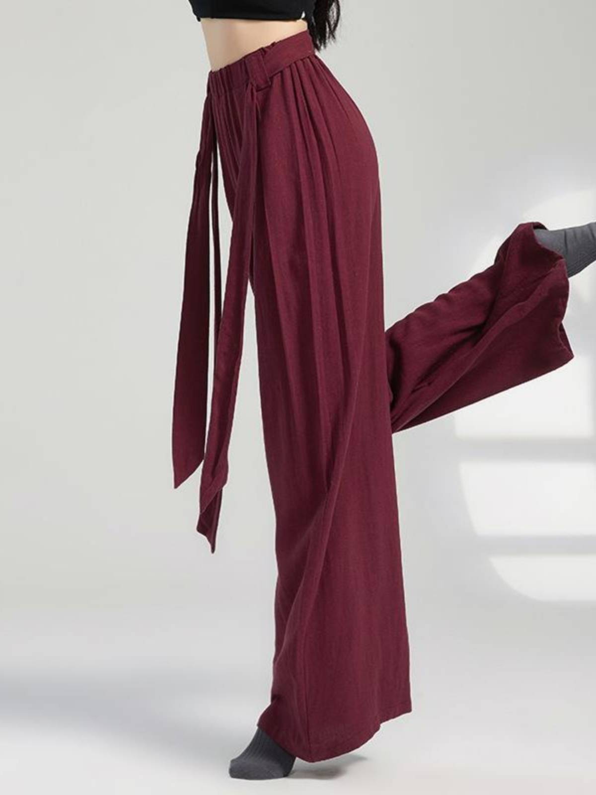 Modern dance pants female loose wide -leg pants classical dance pants Chinese dance exercise performance 2024 new clothing