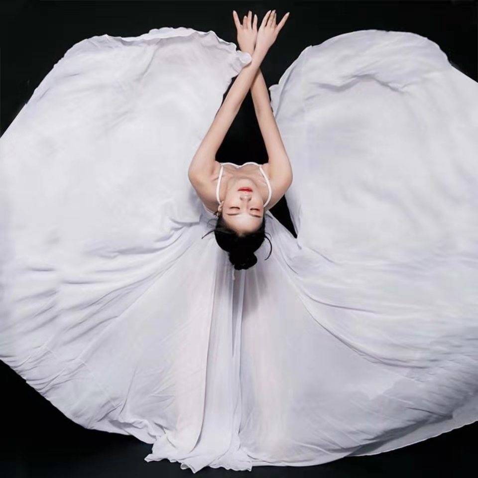 Classical dance clothing female elegant skirt big skirt big skirt Wanjiang dance modern dance Xinjiang dance exercise uniform long yarn skirt