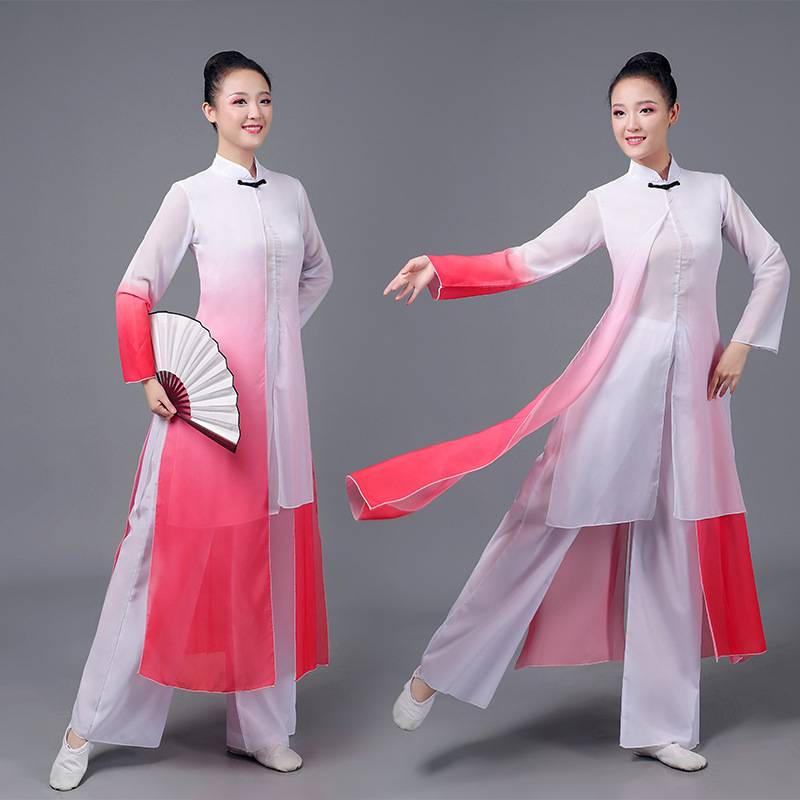 Classical dance performance clothing male Chinese style book simplified dance modern ink style gauze literary performance clothing suite