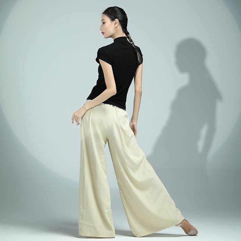 Special offer modern dance exercise clothes tops in summer wide -legged Yamamoto pants dance -shaped female dance pants can be daily