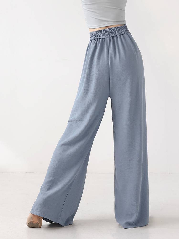 Modern dance pants straight pants loose dance trousers Chinese dance shape, elegant wide leg pants classical dance exercises