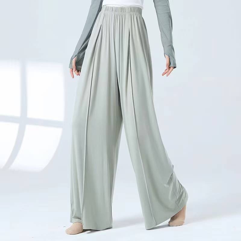 Modern dance pants straight pants dance dance clothes, Chinese dance shape, elegant wide leg pants classical dance exercises