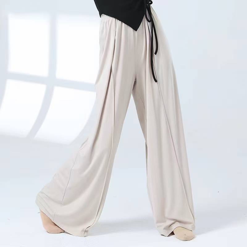 Modern dance pants straight pants dance dance clothes, Chinese dance shape, elegant wide leg pants classical dance exercises