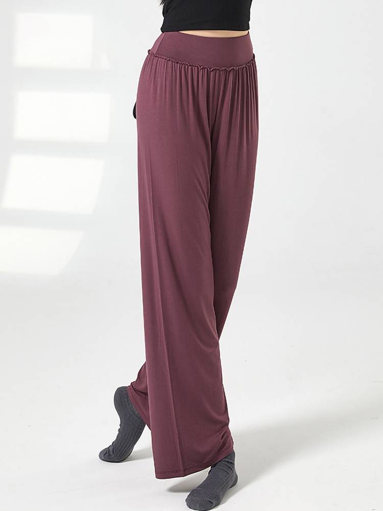 Modern dance loose wide -leg pants dance dance performance pants classical dance summer thin national dance black pants