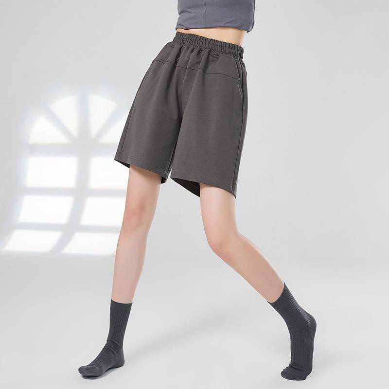 Modern dance summer new female dance pants shorts, high waist wide -leg pants pants leisure training dance pants