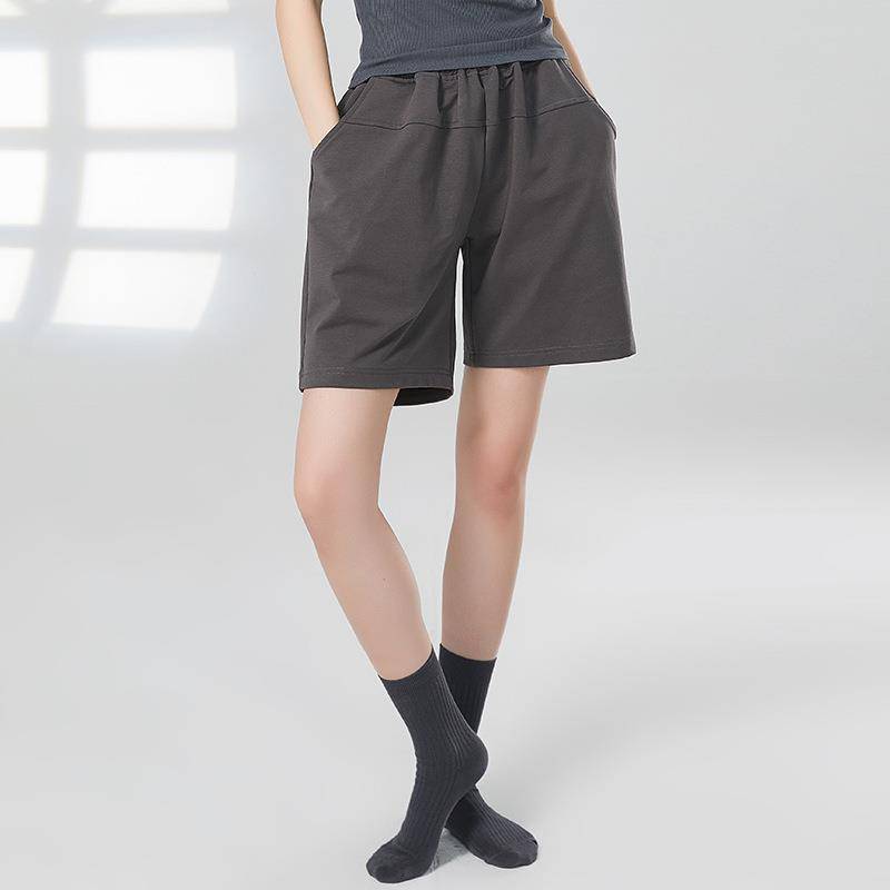 Modern dance summer new female dance pants shorts, high waist wide -leg pants pants leisure training dance pants