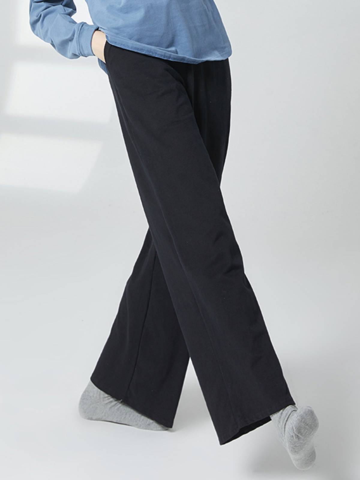 Modern dance pants practice service casual outer wearing loose, thin dance pants, men and women, the same drooping long pants straight leggings