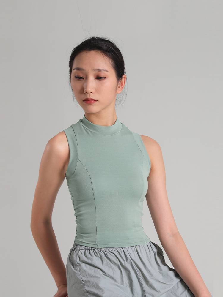 Dance vest pure cotton high bombs, female modern ballet practice clothes wearing classical dance clothes D349