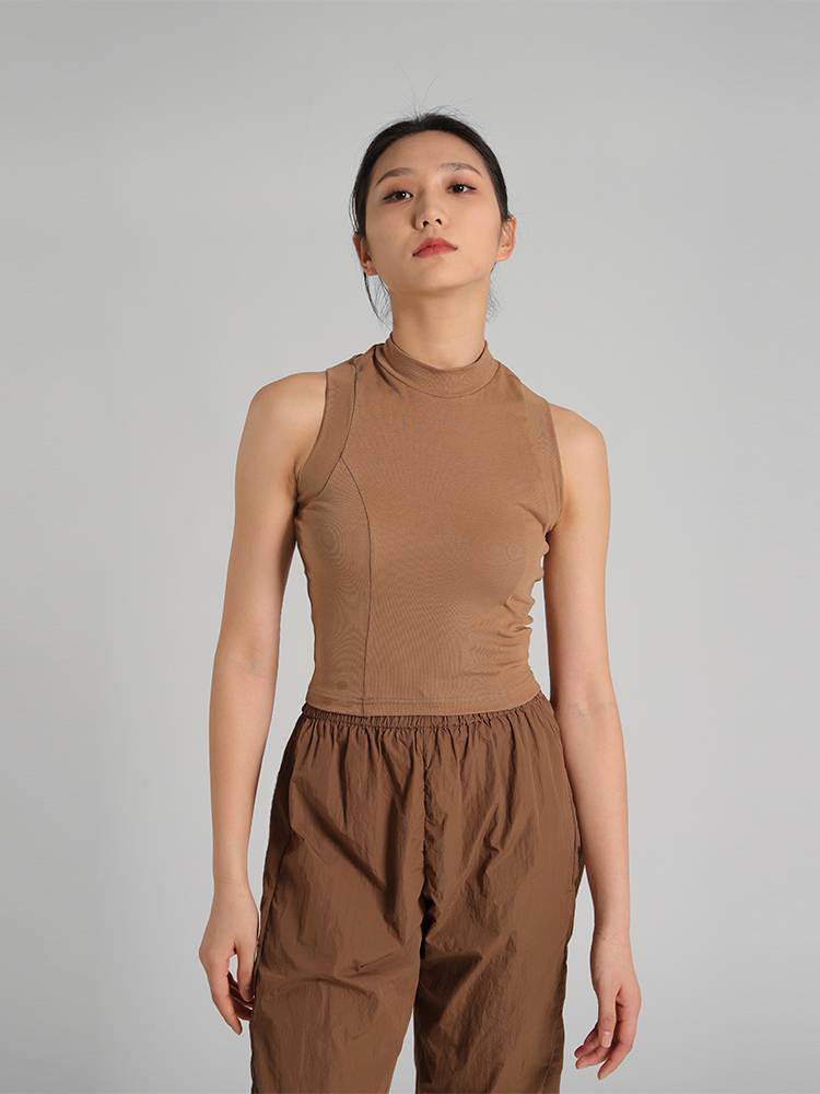 Dance vest pure cotton high bombs, female modern ballet practice clothes wearing classical dance clothes D349