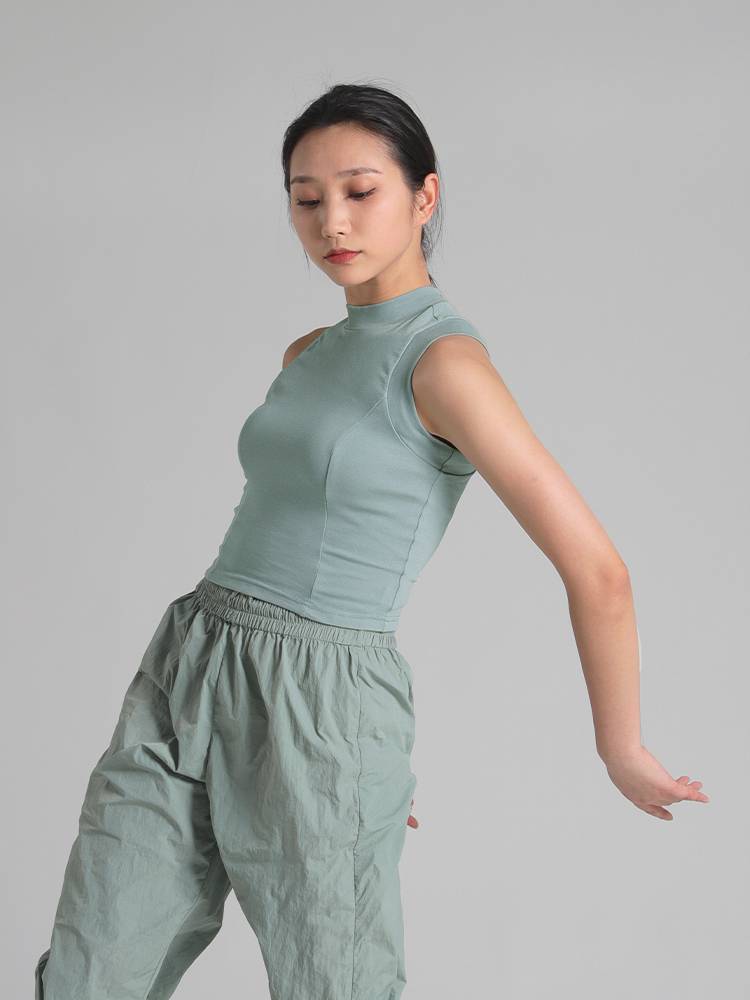 Dance vest pure cotton high bombs, female modern ballet practice clothes wearing classical dance clothes D349