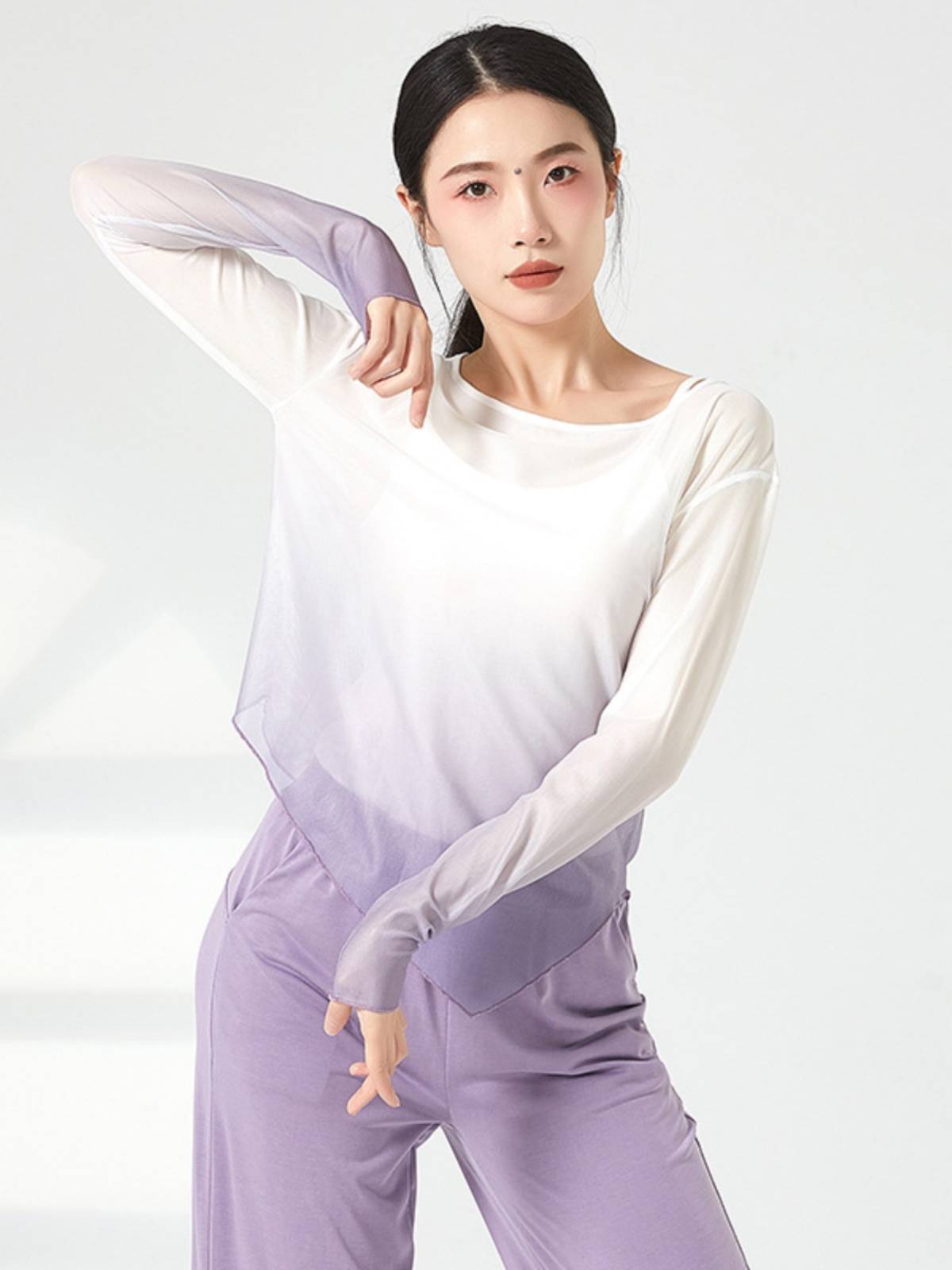 Summer Classical Dance Female Jacket Gradient Candid Corner Gauze Chinese Dance Chinese Dance Modern Dance Performance Clothing