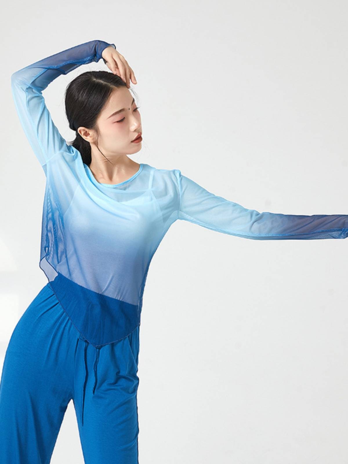 Summer Classical Dance Female Jacket Gradient Candid Corner Gauze Chinese Dance Chinese Dance Modern Dance Performance Clothing