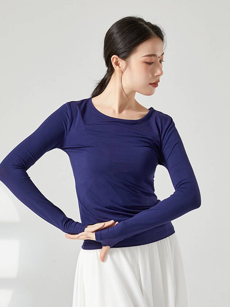 Set refers to long -sleeved modern dance clothing loose dance dance practice service female adult jacket yoga collection training uniform performance service