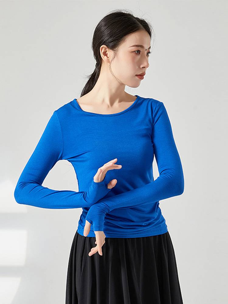 Set refers to long -sleeved modern dance clothing loose dance dance practice service female adult jacket yoga collection training uniform performance service
