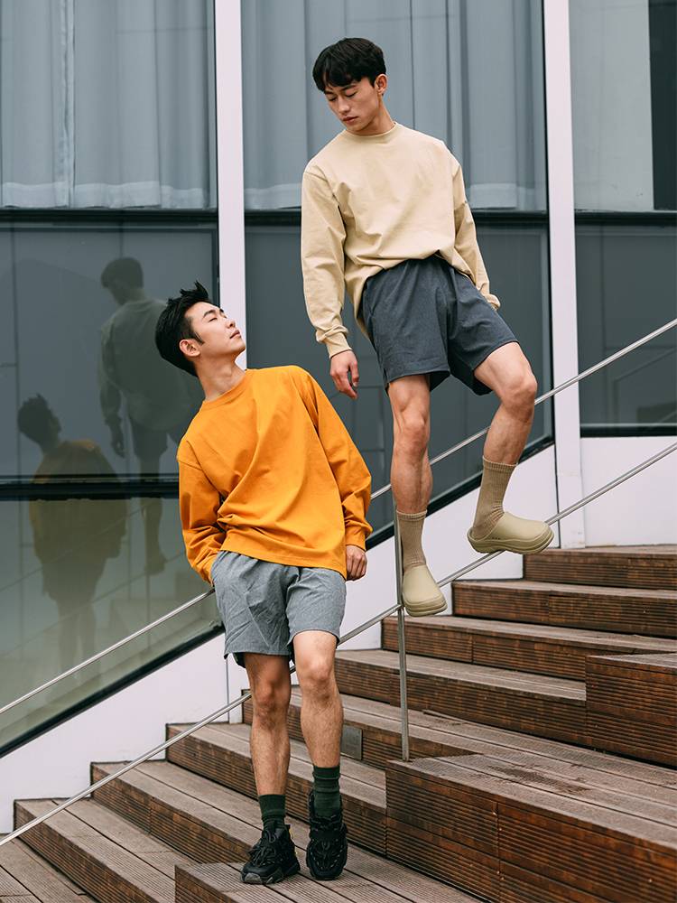 Modern dance pants shorts and shorts in summer ultra -thin pure color speed drying pants leisure men Hu Shen staff the same C223