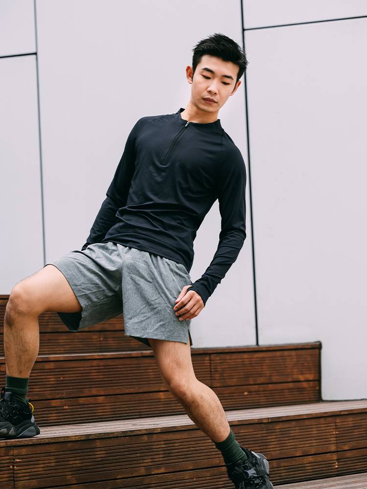 Modern dance pants shorts and shorts in summer ultra -thin pure color speed drying pants leisure men Hu Shen staff the same C223