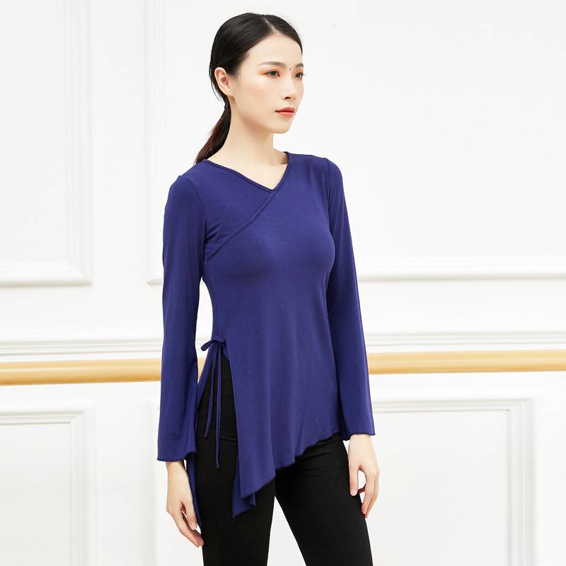 Classical dance body rhyme girl elegant split Modal body Chinese modern dance performance dance practice uniform top