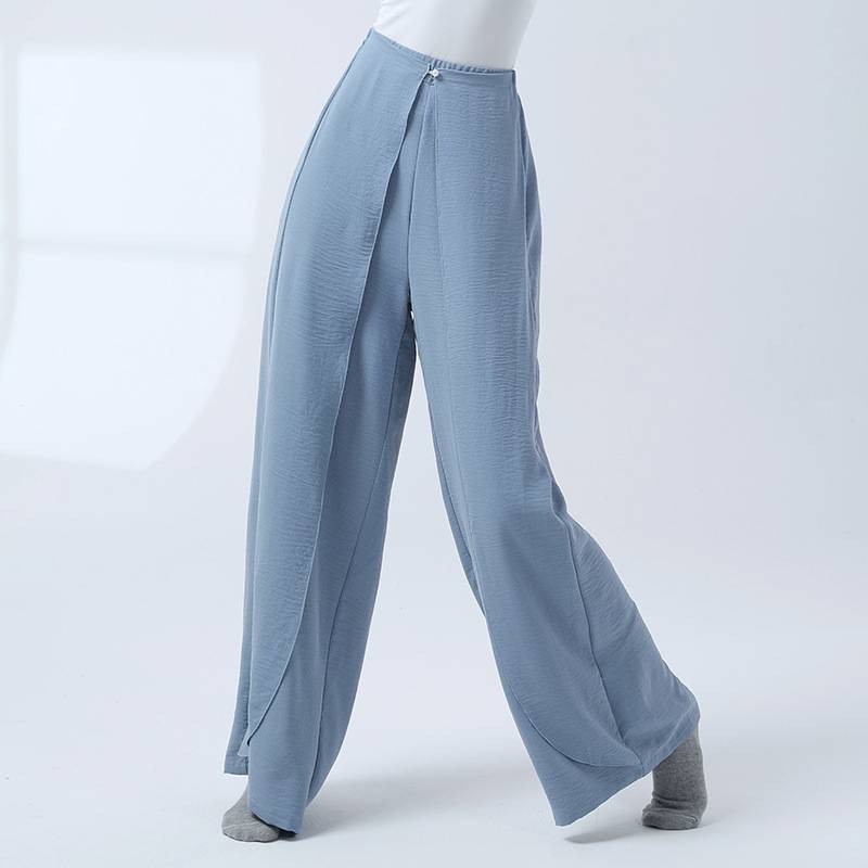 Modern dance pants straight wide leg pants Classical dance exercise suit Yamamoto pants female Chinese dance -shaped clothing