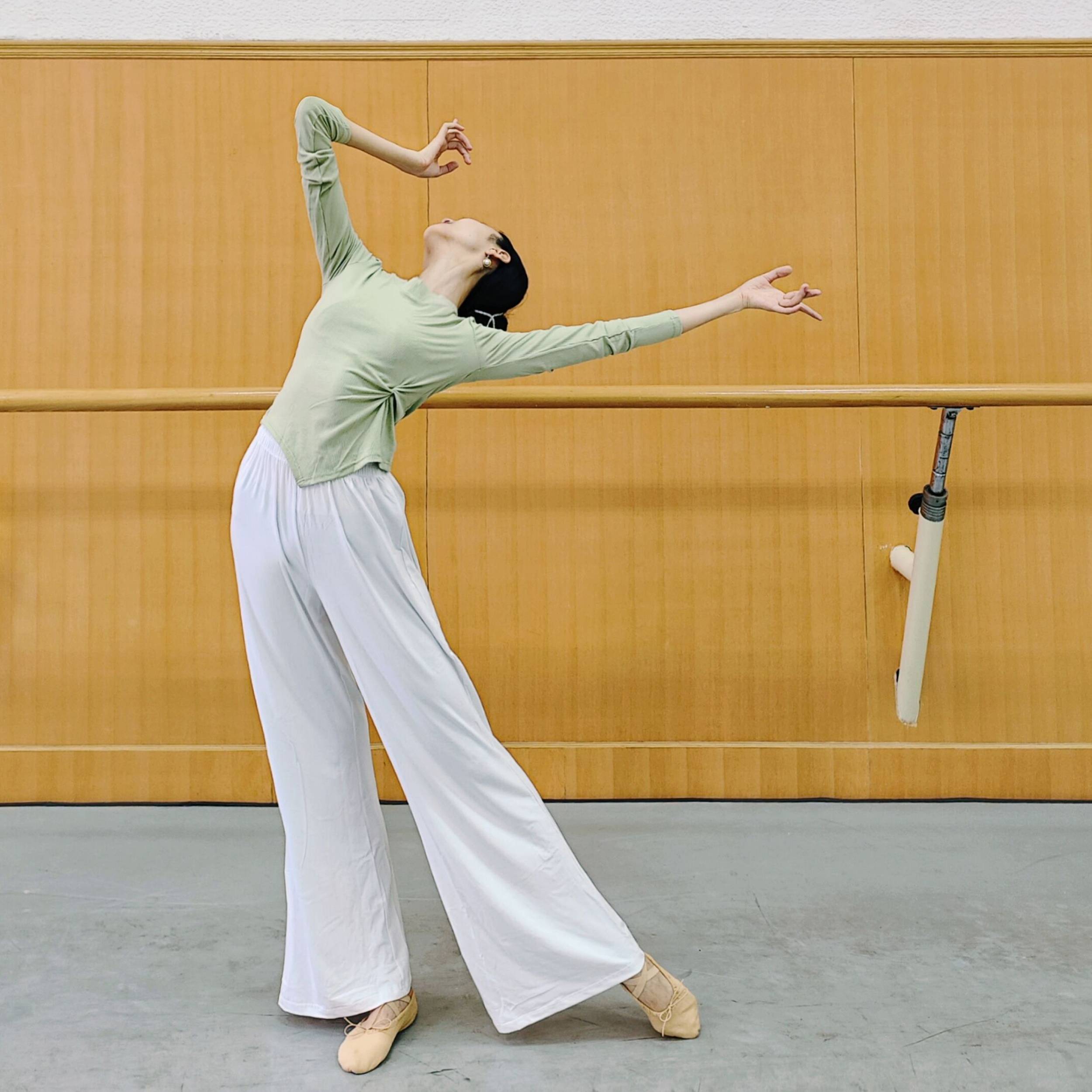 Modern dance wide -leg pants shape pants loose Modal classical practice pants Chinese dance straight pants yoga dance pants