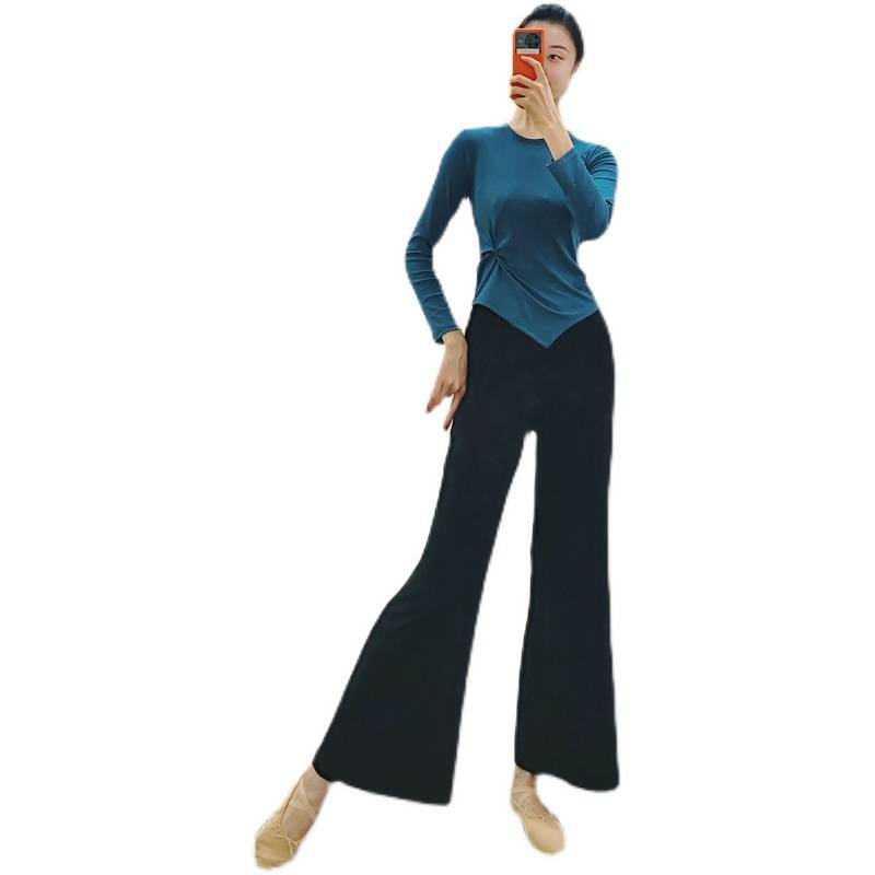 Modern dance wide -leg pants shape pants loose Modal classical practice pants Chinese dance straight pants yoga dance pants