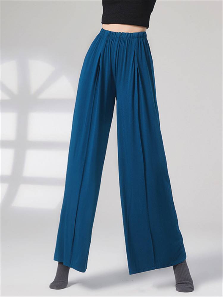 2024 New Moder Growing Adult Modern Dance Classical Dance Pants Practice Pants Girls Various Width -leg Pants