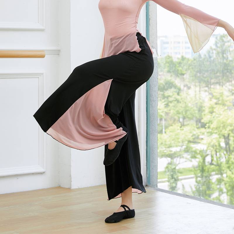 Clearance discount ~ Chinese style practice pants modern dance service female dance performance service national dance wide -leg pants