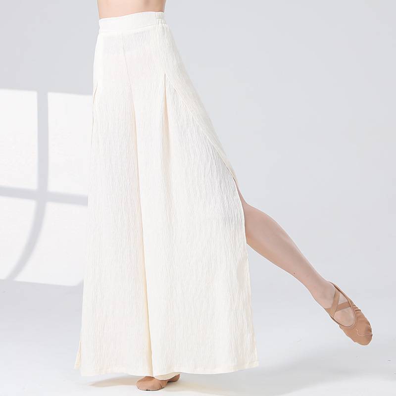 Modern dance training girl adult dance skirt Chinese classical ethnic national style wide leg pants body training clothing