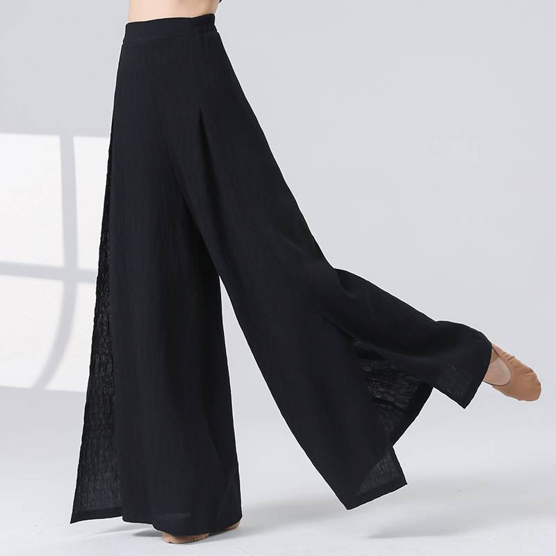 Modern dance training girl adult dance skirt Chinese classical ethnic national style wide leg pants body training clothing
