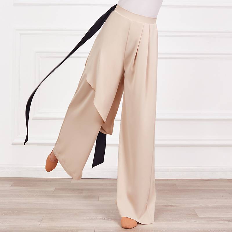 Modern Dance Art Examination Practice Pants Women's Loose and Wide Lead Pants Classical Dance Costume Jazz Play Pine Pine