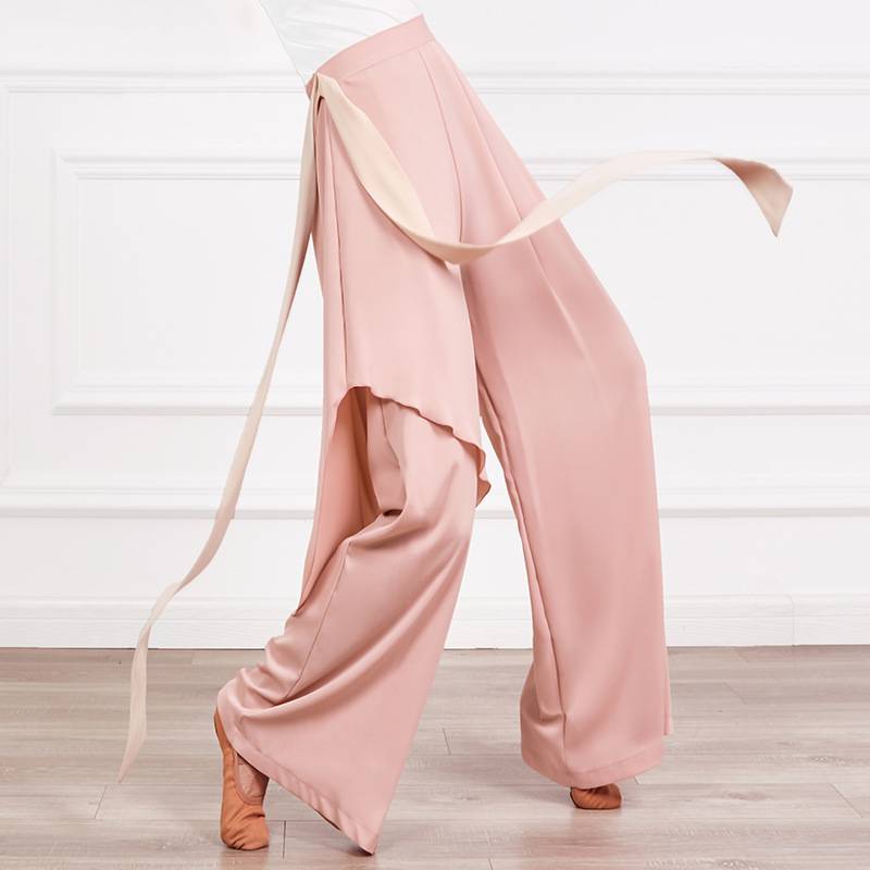 Modern Dance Art Examination Practice Pants Women's Loose and Wide Lead Pants Classical Dance Costume Jazz Play Pine Pine