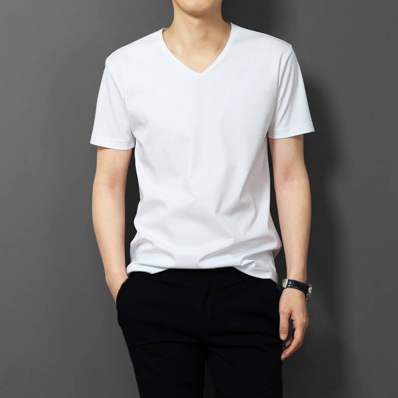 Dance clothes practice clothes top men's adult student student art test body loose Latin modern dance performance clothing