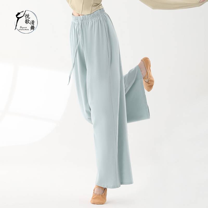 Modern dance pants dance clothes Chinese dance performance service men and women loose wide -leg pants classical dance exercise skills summer