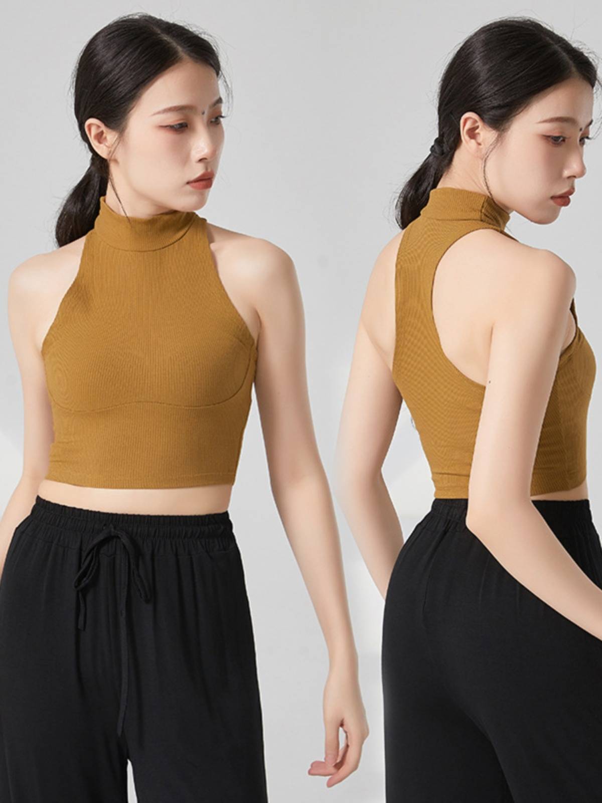 Slim dance dance service female temperamental work vest Jazz Hipu Homesome Modern Chinese dance exercise performance service performance clothes