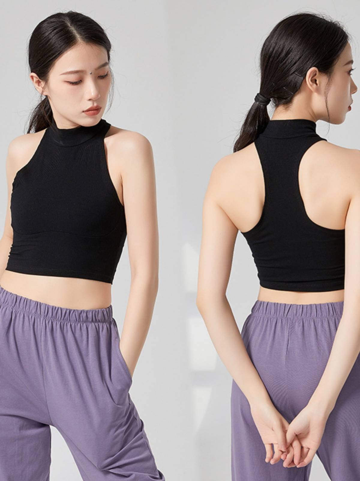 Slim dance dance service female temperamental work vest Jazz Hipu Homesome Modern Chinese dance exercise performance service performance clothes