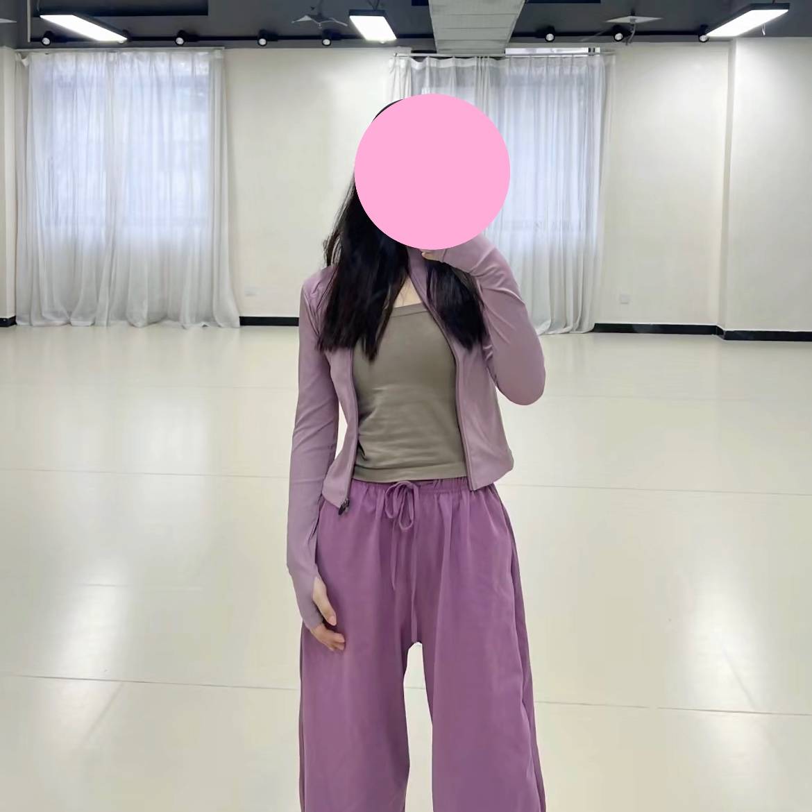 Classical dance wide -leg pants, cloud pants practice pants dance clothes loose straight pants modern dance pants dance dance pants