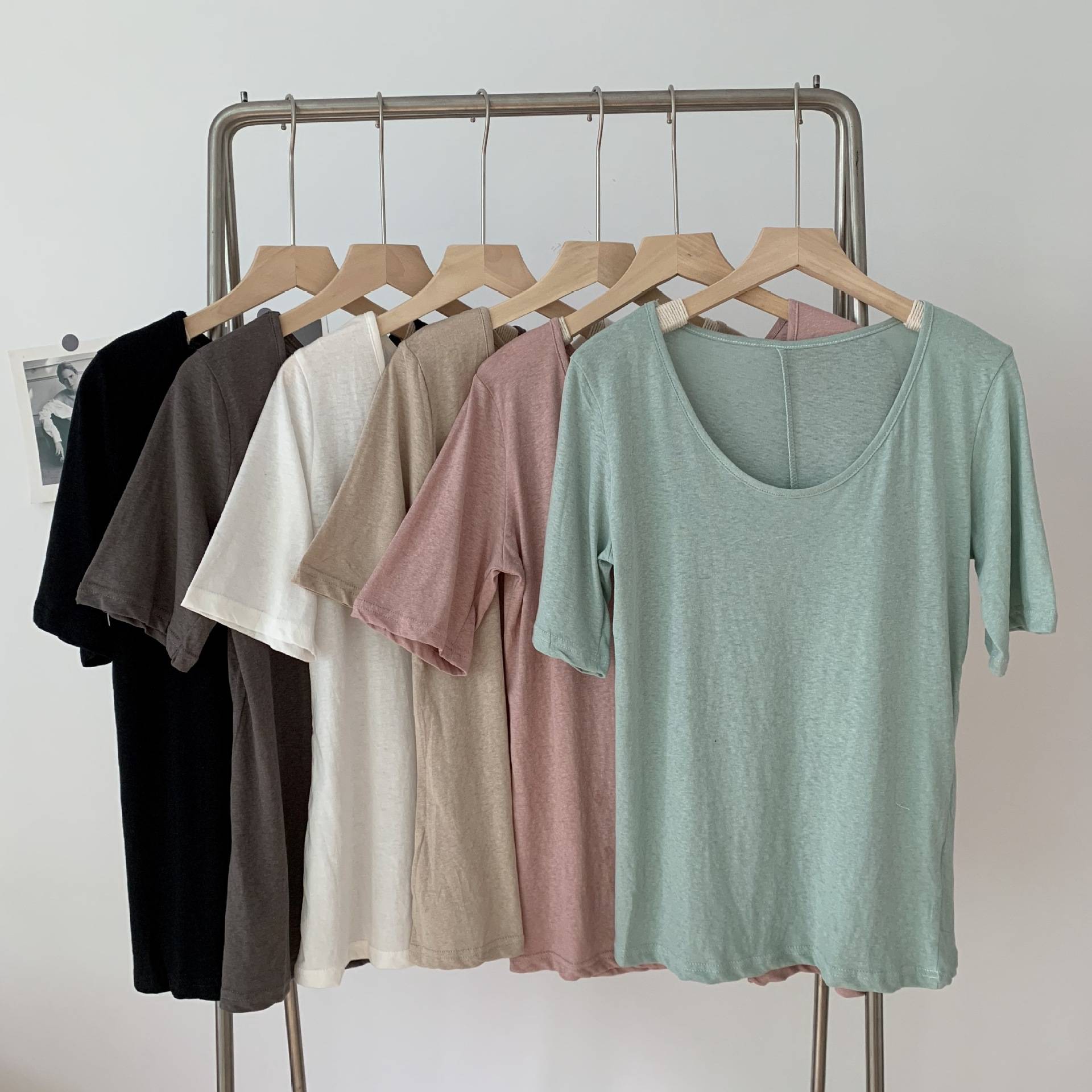 Simple Xia Nu's new Dema short -sleeved T -shirt Modern dance clothing loose dance dance practice service