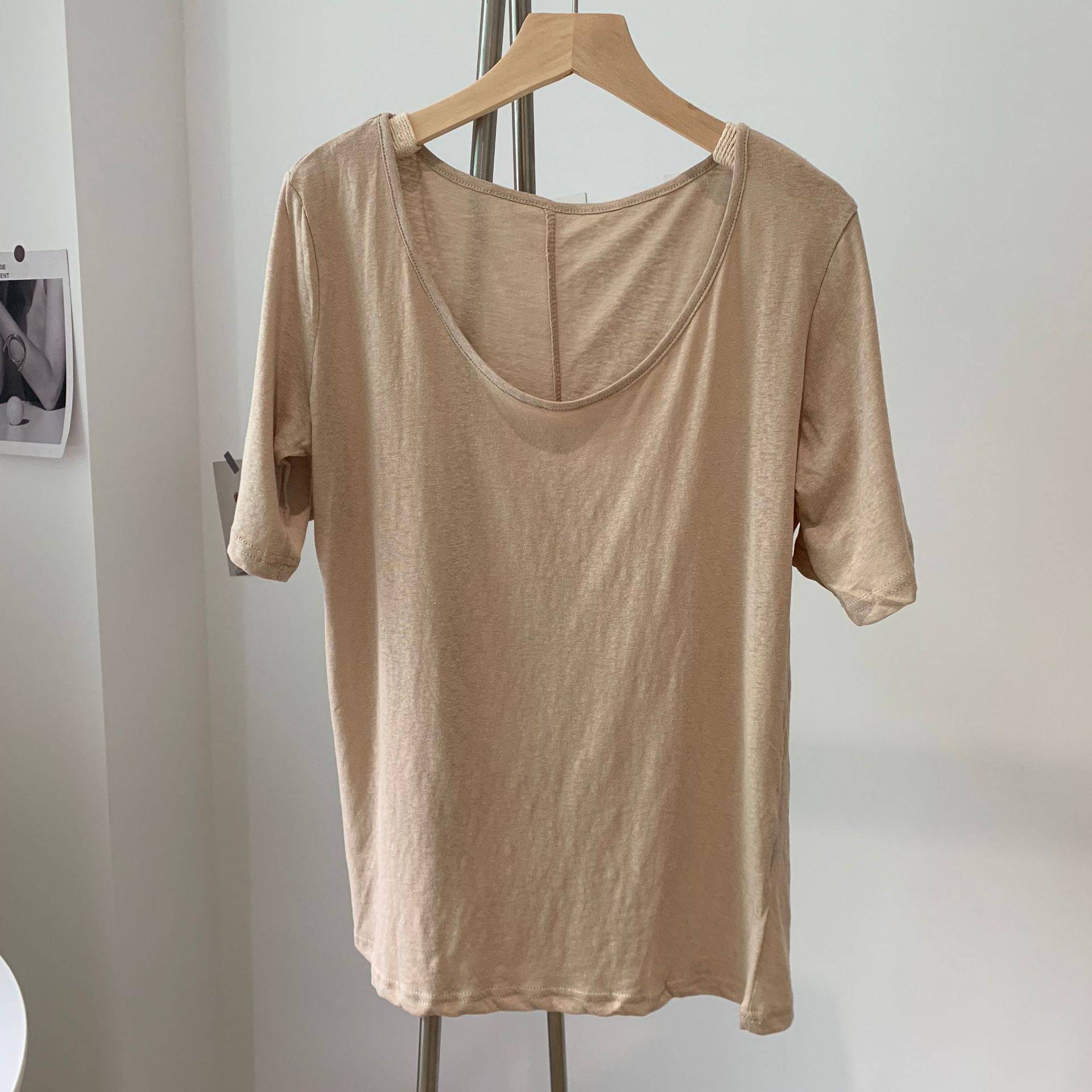 Simple Xia Nu's new Dema short -sleeved T -shirt Modern dance clothing loose dance dance practice service