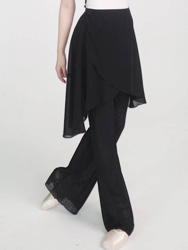 Dance pants women's summer thin ballet clothes stack high -end thin leg pants Chinese modern dance training long pants