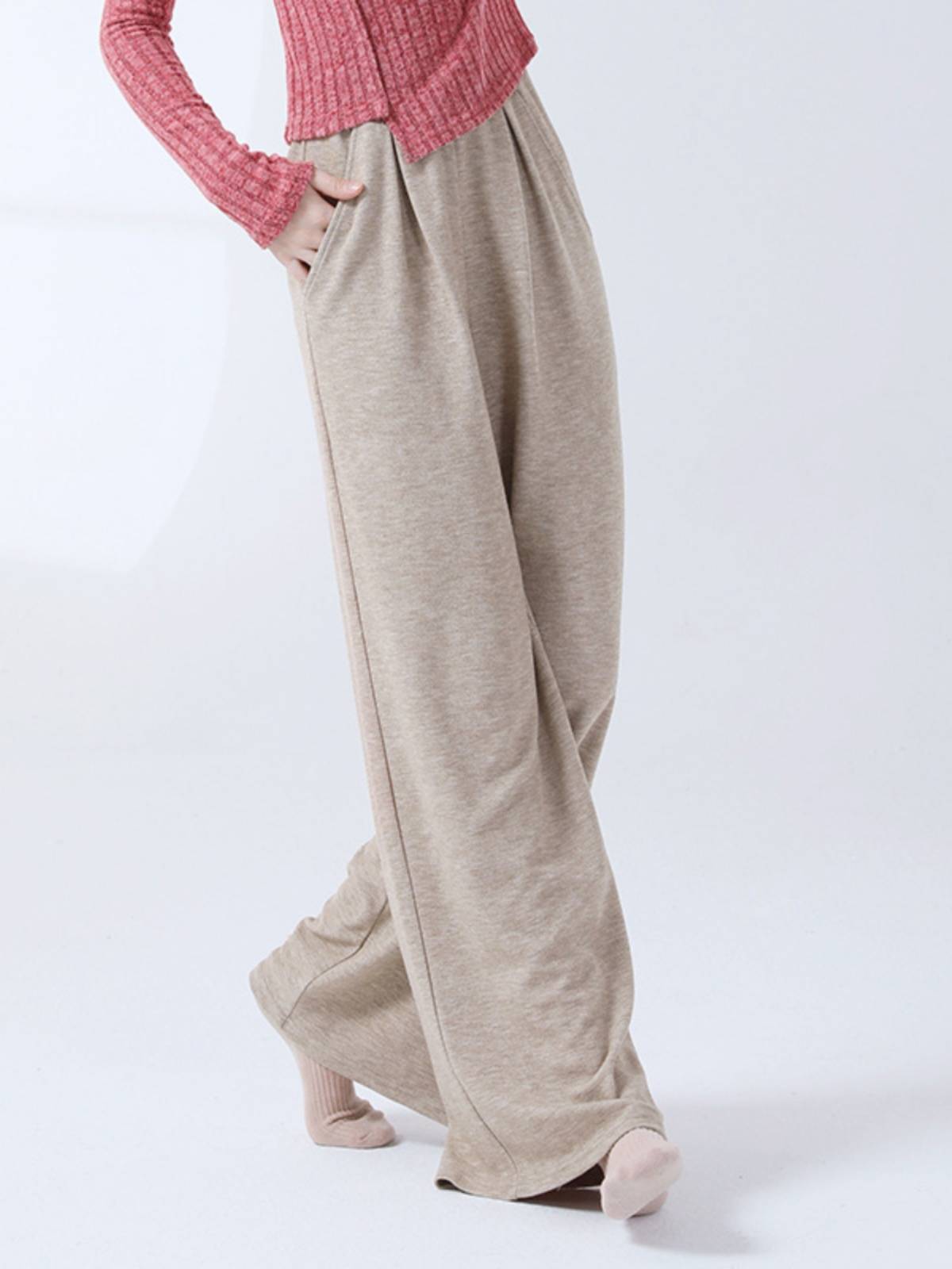 Modern dance loose straight dance pants new shape clothes women loose straight -legged wide -leg pants practice daily training pants